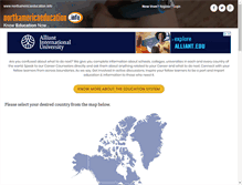 Tablet Screenshot of northamericaeducation.info
